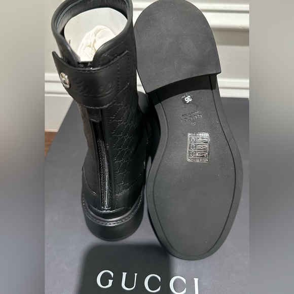 Gucci Micro GG Supreme Leather Short Boots - Picture 6 of 6